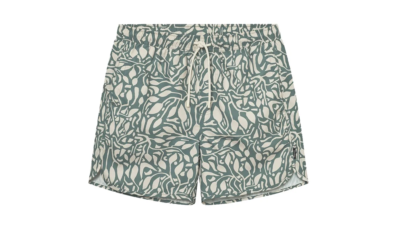 Dedicated Swim Shorts Sandhamn Leaf Mosaic Leaf Green Homens - Verde - 22543 – Мъжки бански