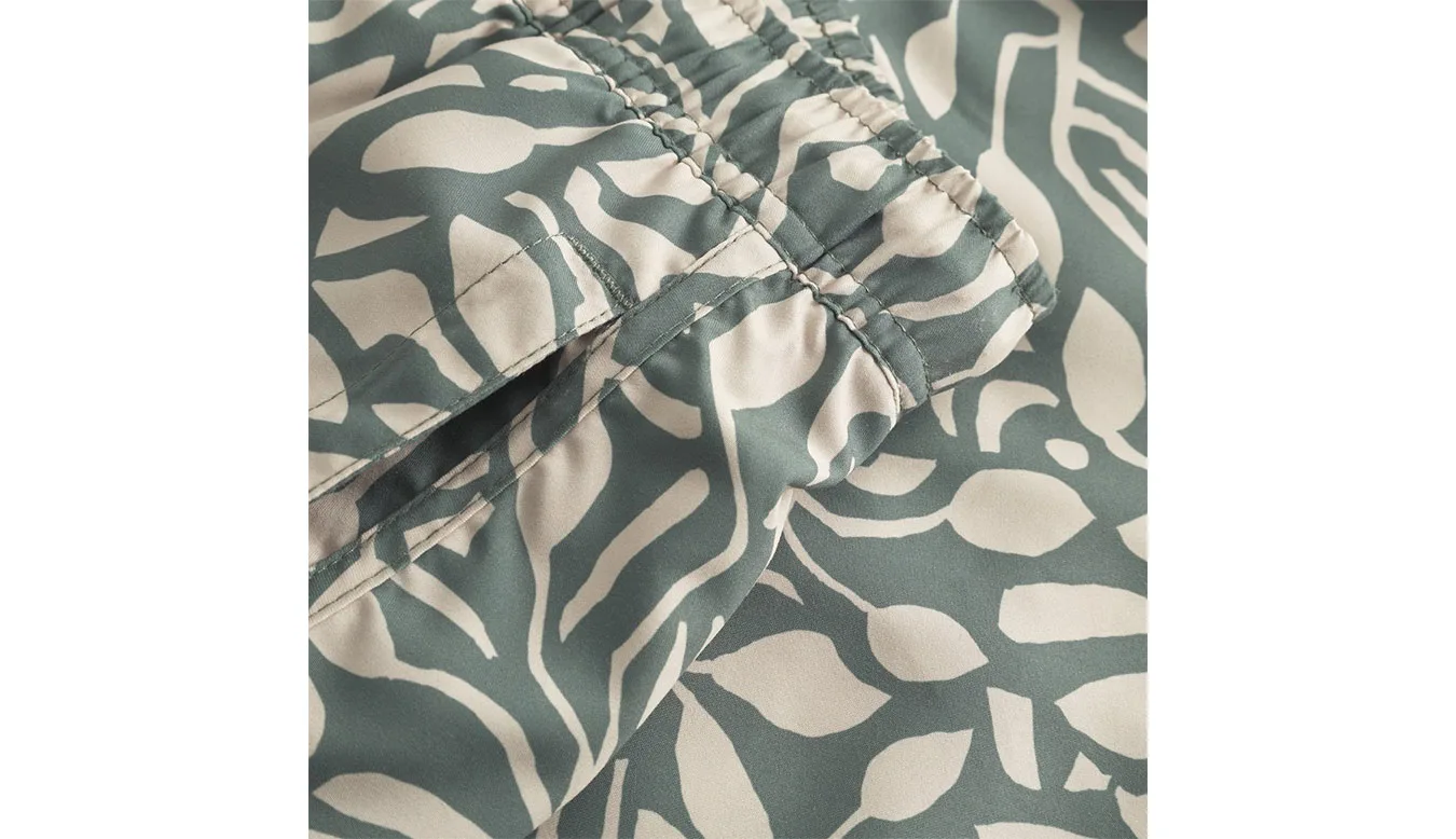 Dedicated Swim Shorts Sandhamn Leaf Mosaic Leaf Green Homens - Verde - 22543 – Мъжки бански