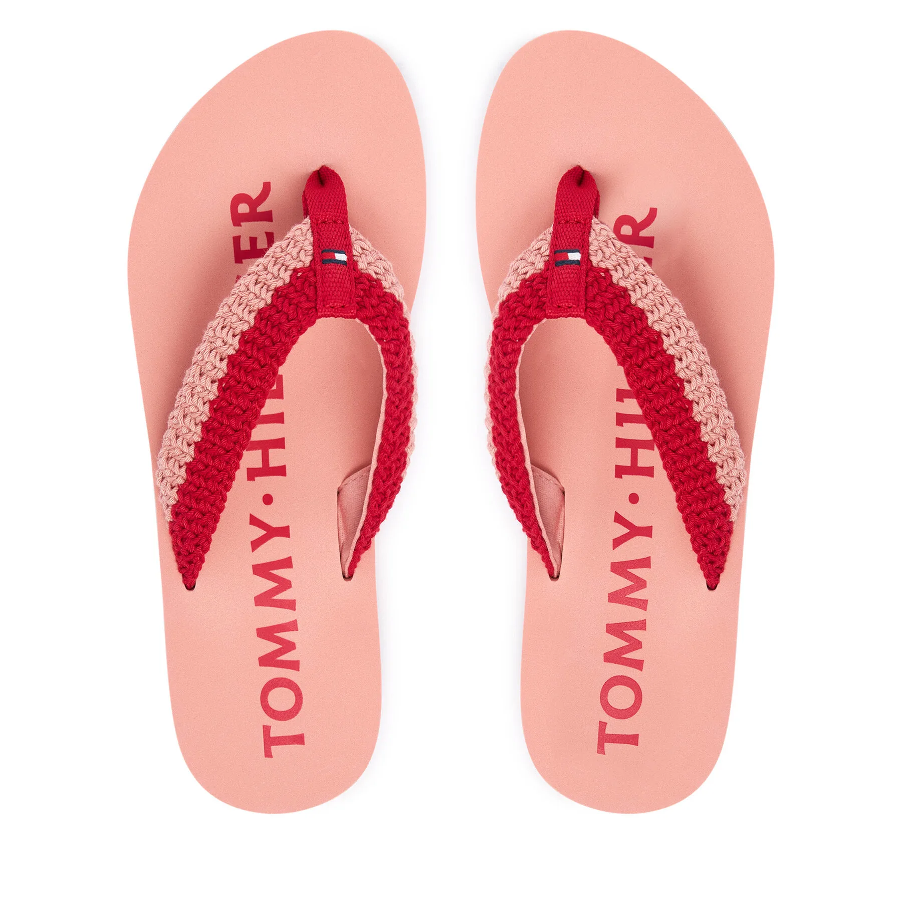 Джапанки Tommy Hilfiger CROCHET SUMMER SANDA FW0FW09417 Розов – Дамски джапанки