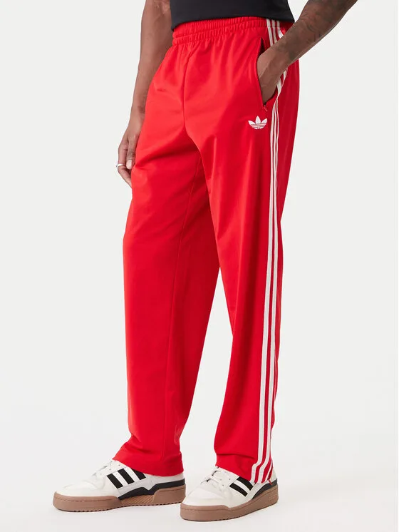 adidas Долнище анцуг Firebird KD8319 Червен Loose Fit – Мъжки спортни панталони