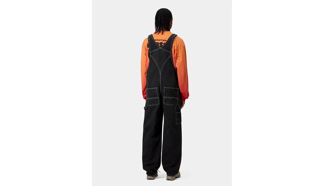Мъжки панталон Carhartt WIP Bib Overall черен – Preto – Мъжки текстилни панталони