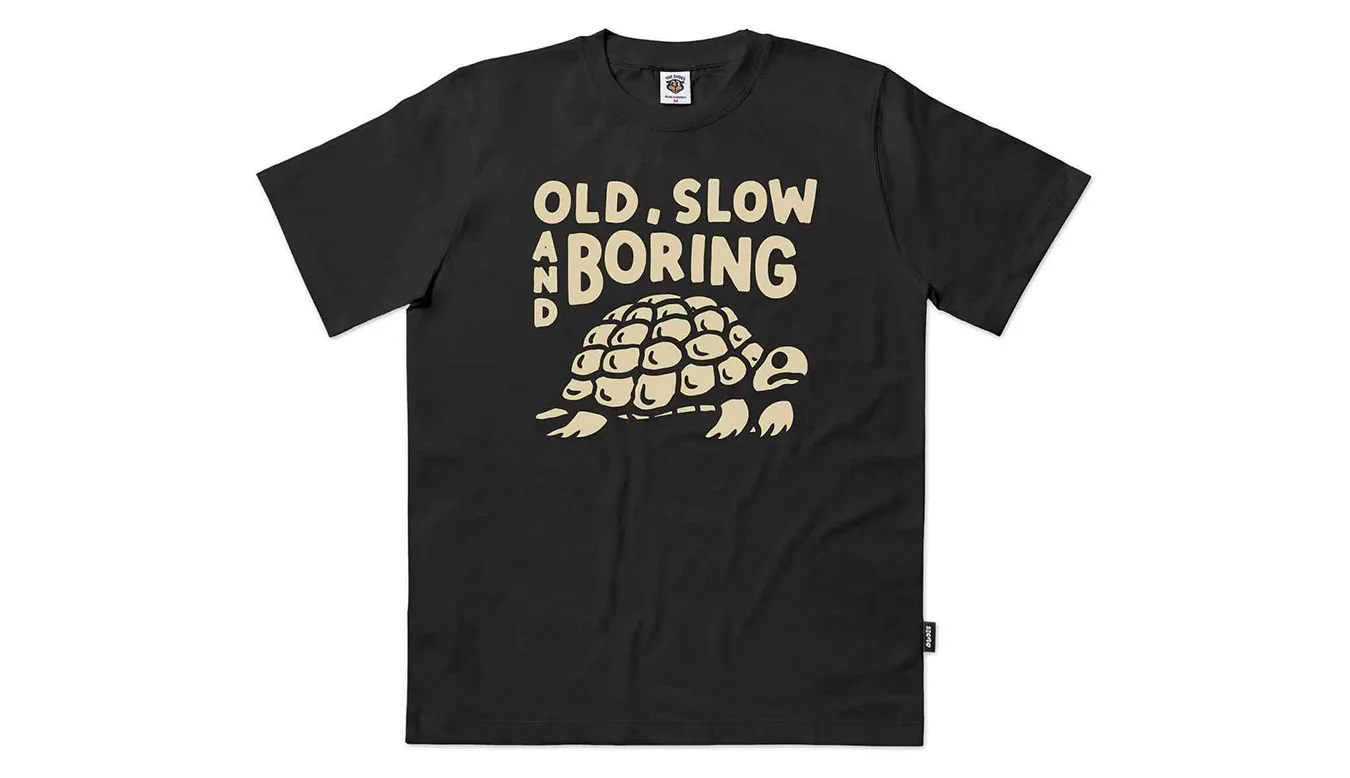The Dudes Tortoise Seasonal T-Shirt Black Homens - Preto - 10008402-L - Size: L – Мъжки тениски