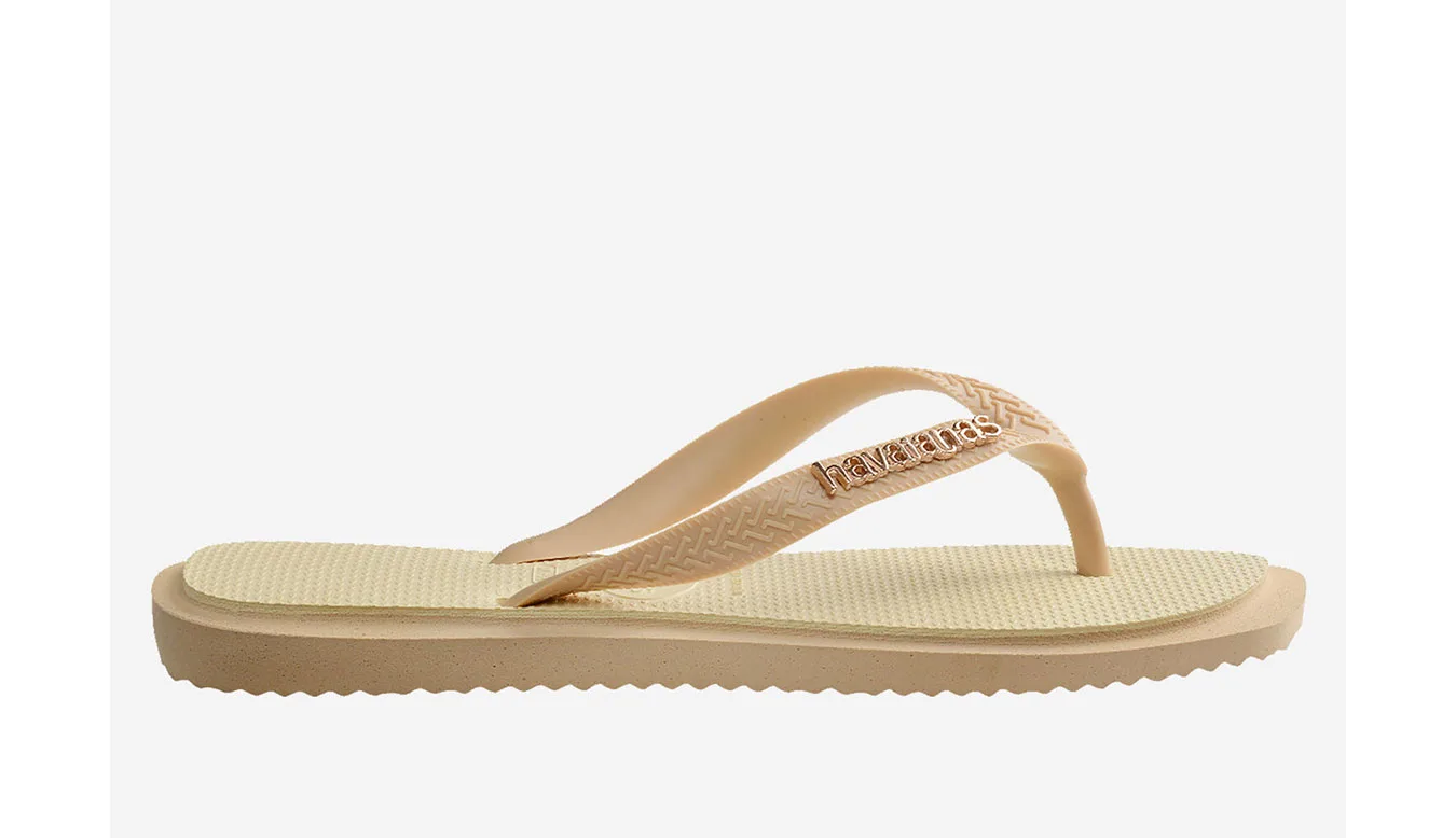 Havaianas Top Square Fusion Mulheres - Gold - H4149944-0570-BRA-41/42 - Size: BRA-41/42 – Дамски чехли