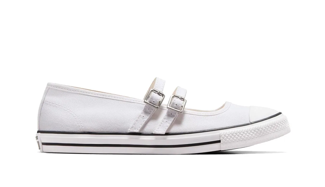 Дамски балеринки Converse Chuck Taylor All Star Dainty Mary Jane бели – Branco