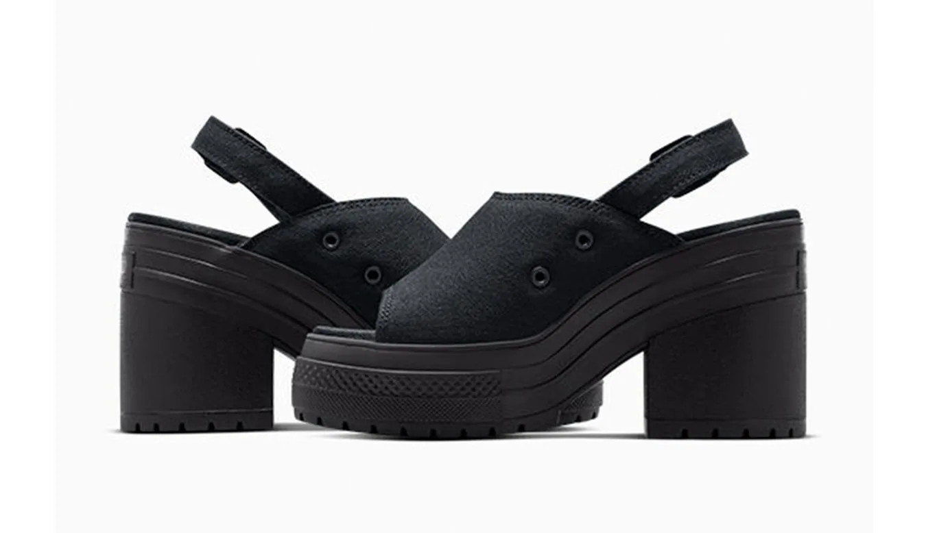 Дамски чехли Converse Chuck 70 De Luxe Heel Mule черни – Preto