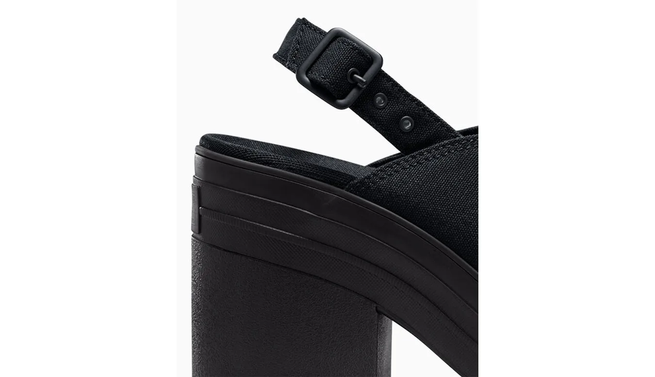 Дамски чехли Converse Chuck 70 De Luxe Heel Mule черни – Preto