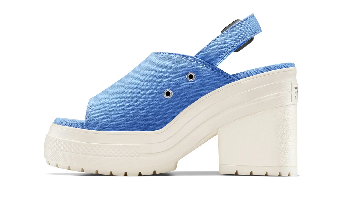 Дамски чехли Converse Chuck 70 De Luxe Heel Mule сини – Azul
