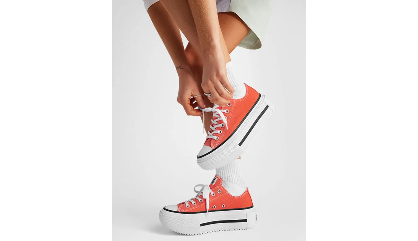 Дамски високи кецове Converse Chuck Taylor All Star Lift Double A16284C червени – Vermelho