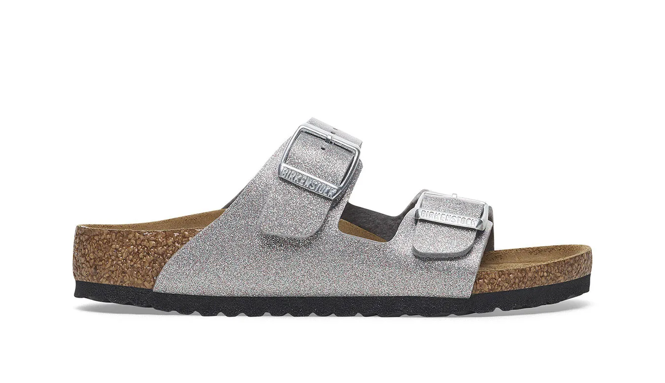 Детски чехли Birkenstock Arizona BS Birko-Flor Narrow Fit сребристи – Silver – Детски чехли и джапанки