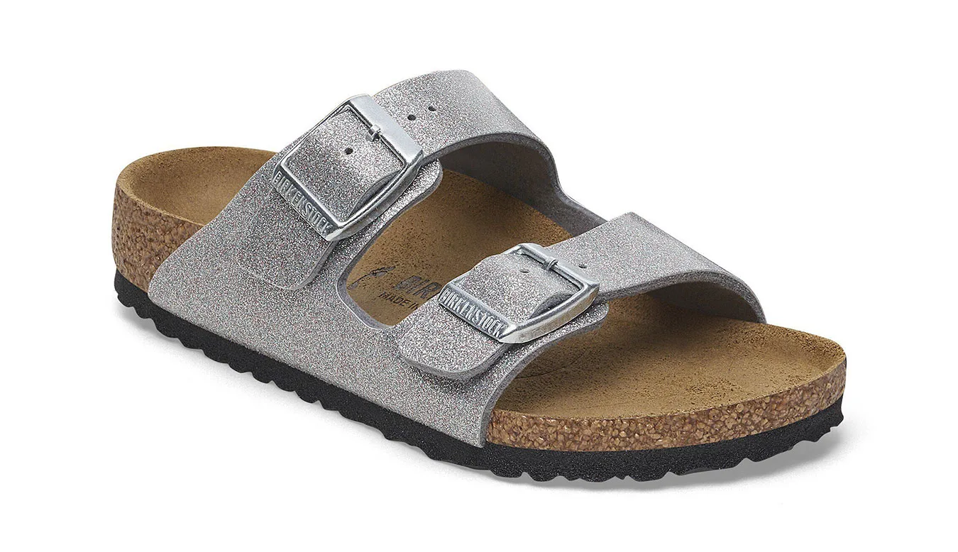 Детски чехли Birkenstock Arizona BS Birko-Flor сребристи – Silver – Детски чехли и джапанки