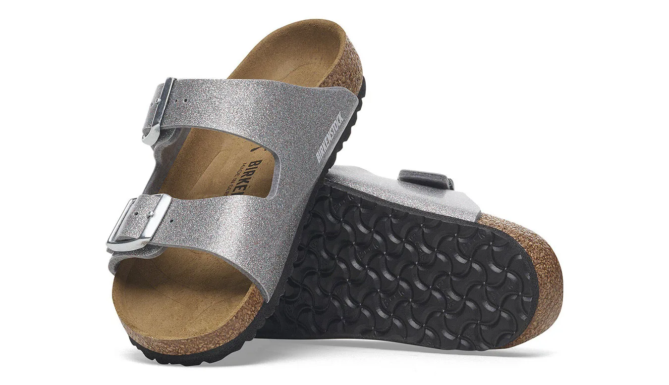 Детски чехли Birkenstock Arizona BS Birko-Flor сребристи – Silver – Детски чехли и джапанки