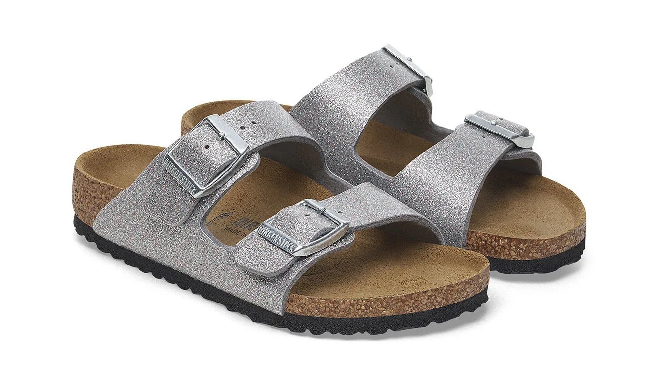 Детски чехли Birkenstock Arizona BS Birko-Flor сребристи – Silver – Детски чехли и джапанки