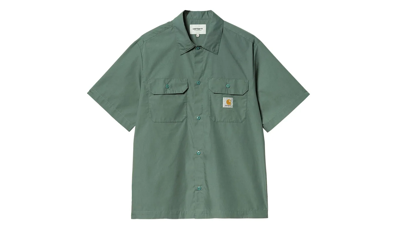 Carhartt WIP S/S Craft Shirt Green I035232_2M2_XX Homens - Verde - I035232_2M2_XX-L - Size: L – Мъжки ризи
