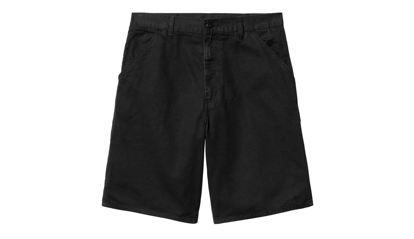 Carhartt WIP Single Knee Short Black Homens - Preto - I031504_89_GD – Мъжки къси панталони