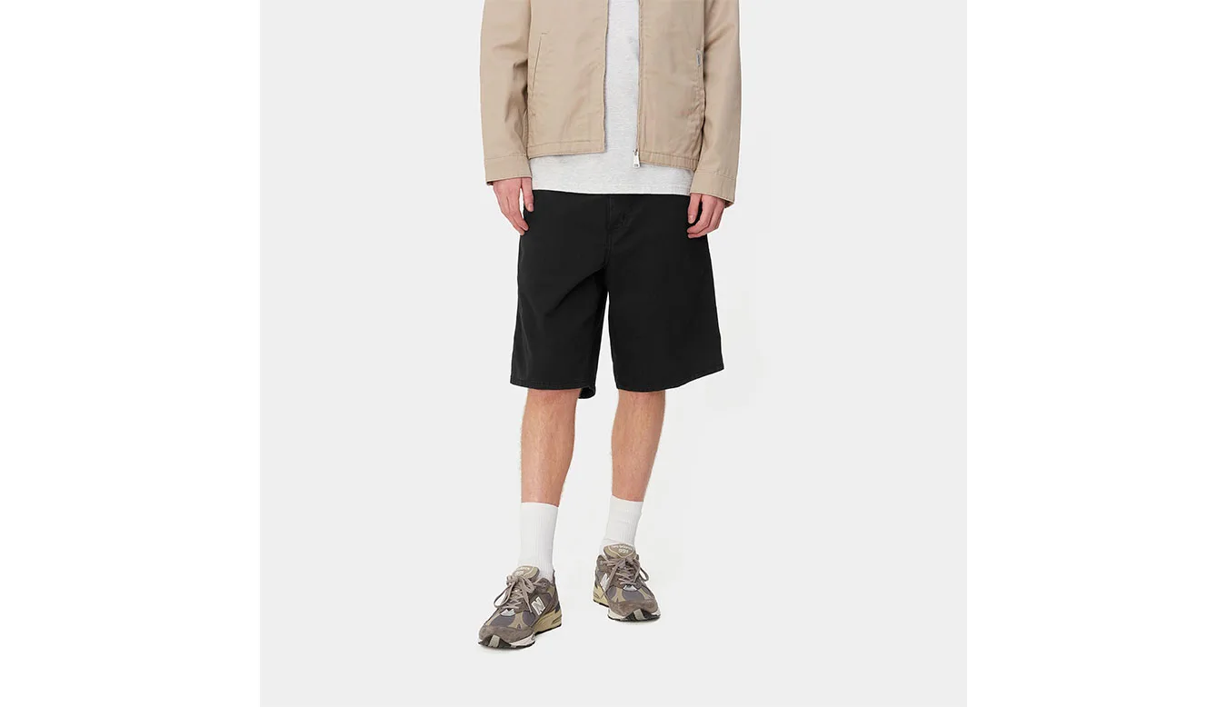 Carhartt WIP Single Knee Short Black Homens - Preto - I031504_89_GD – Мъжки къси панталони