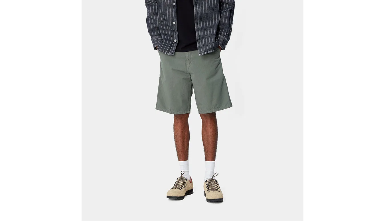 Carhartt WIP Single Knee Short Green Homens - Verde - I031504_1YF_GD-36 - Size: 36 – Мъжки къси панталони