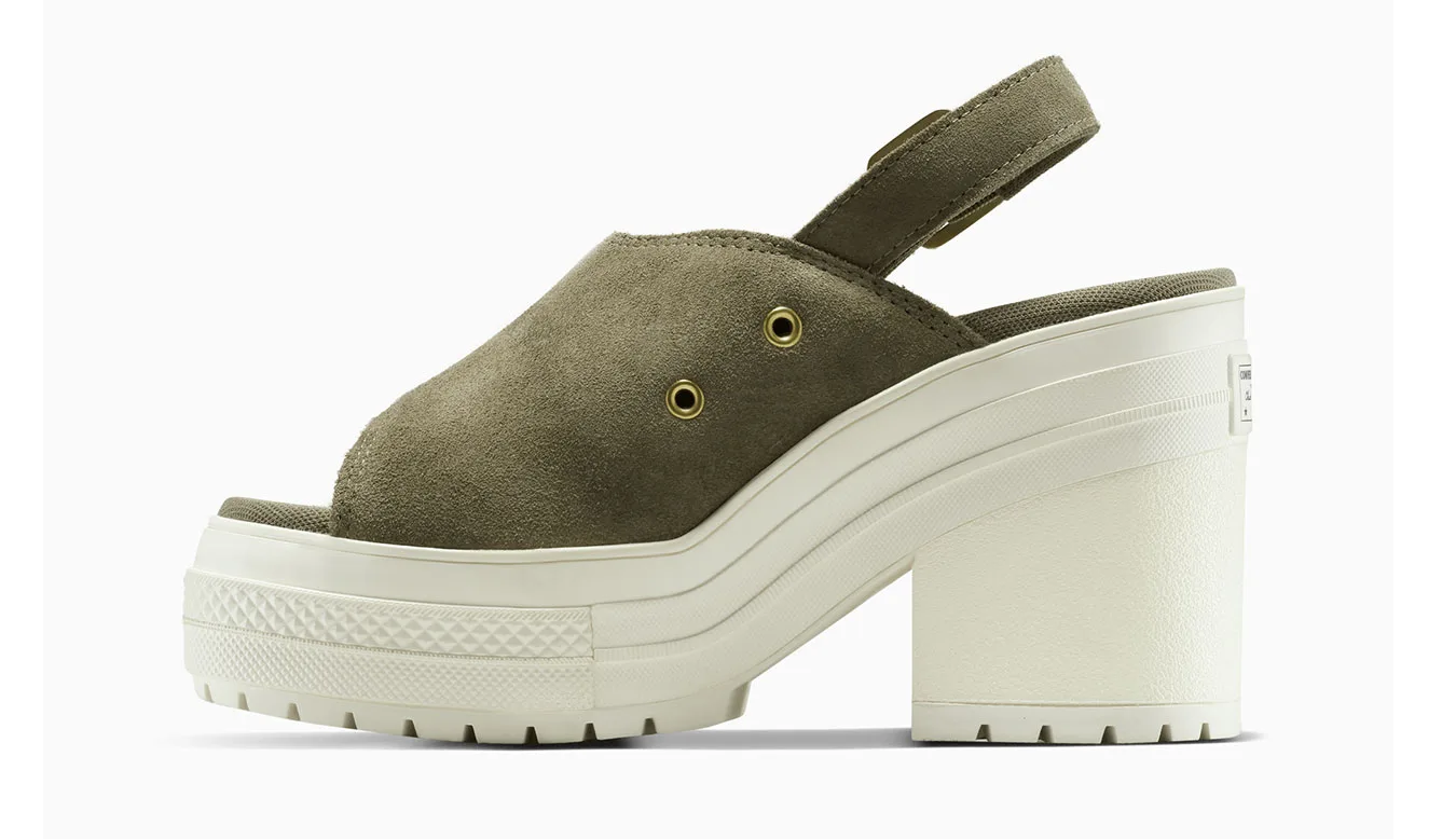 Дамски чехли Converse Chuck 70 De Luxe Heel Mule сиви – Cinza