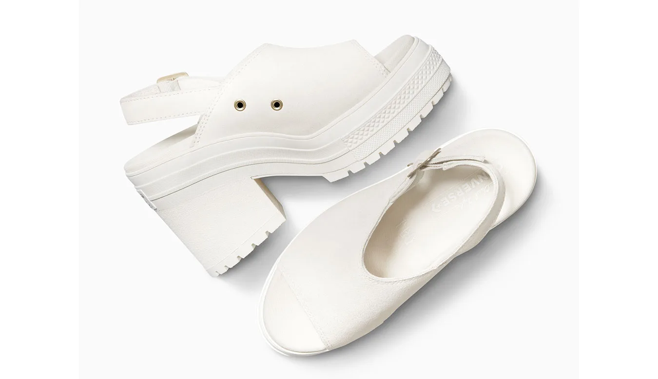 Дамски чехли Converse Chuck 70 De Luxe Heel Mule бежови – Beige