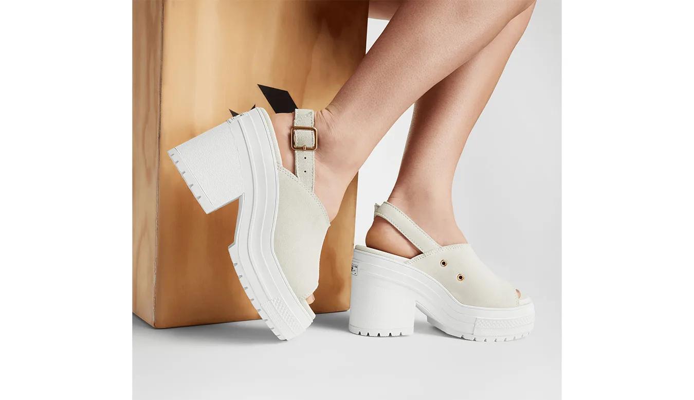 Дамски чехли Converse Chuck 70 De Luxe Heel Mule бежови – Beige