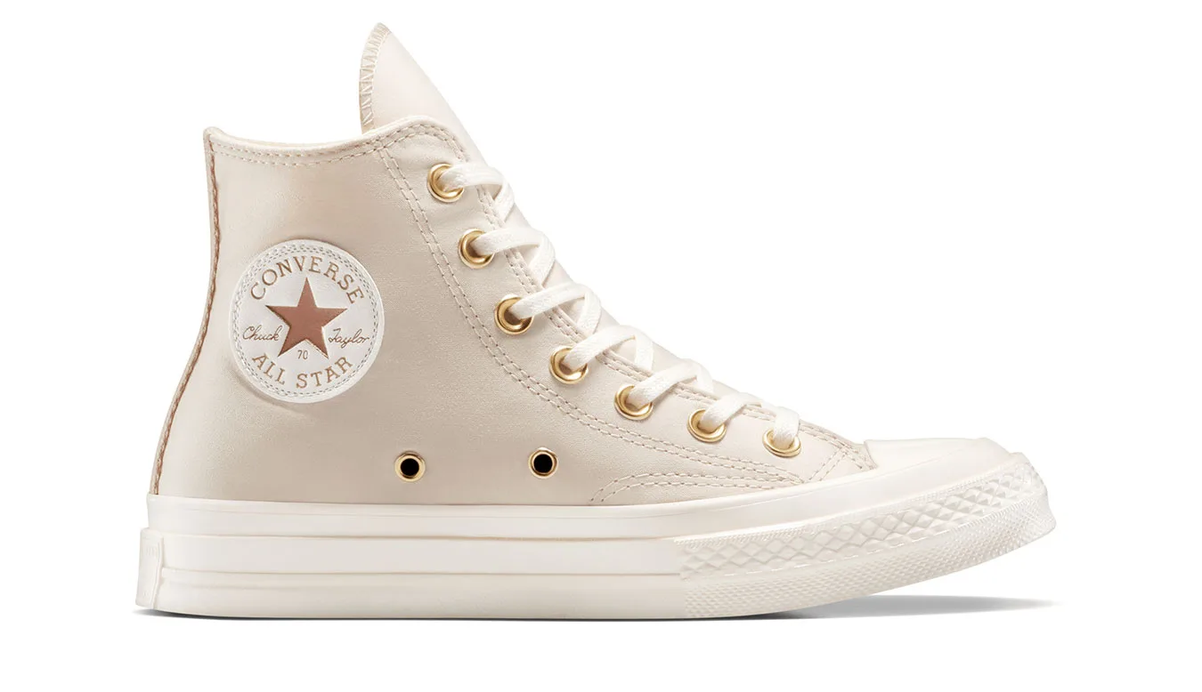 Кецове Converse Chuck 70 Metallic Patch светлокафяви – Castanho Claro – Кецове унисекс