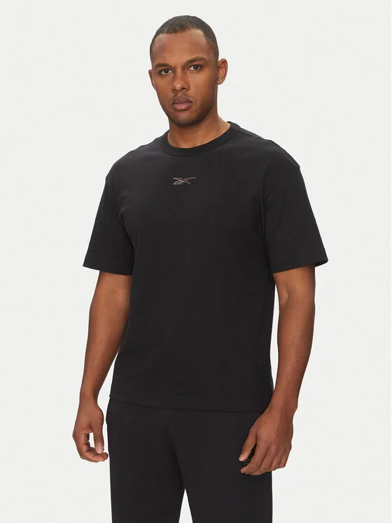 Reebok Тишърт 100214893 Черен Regular Fit – Мъжки тениски