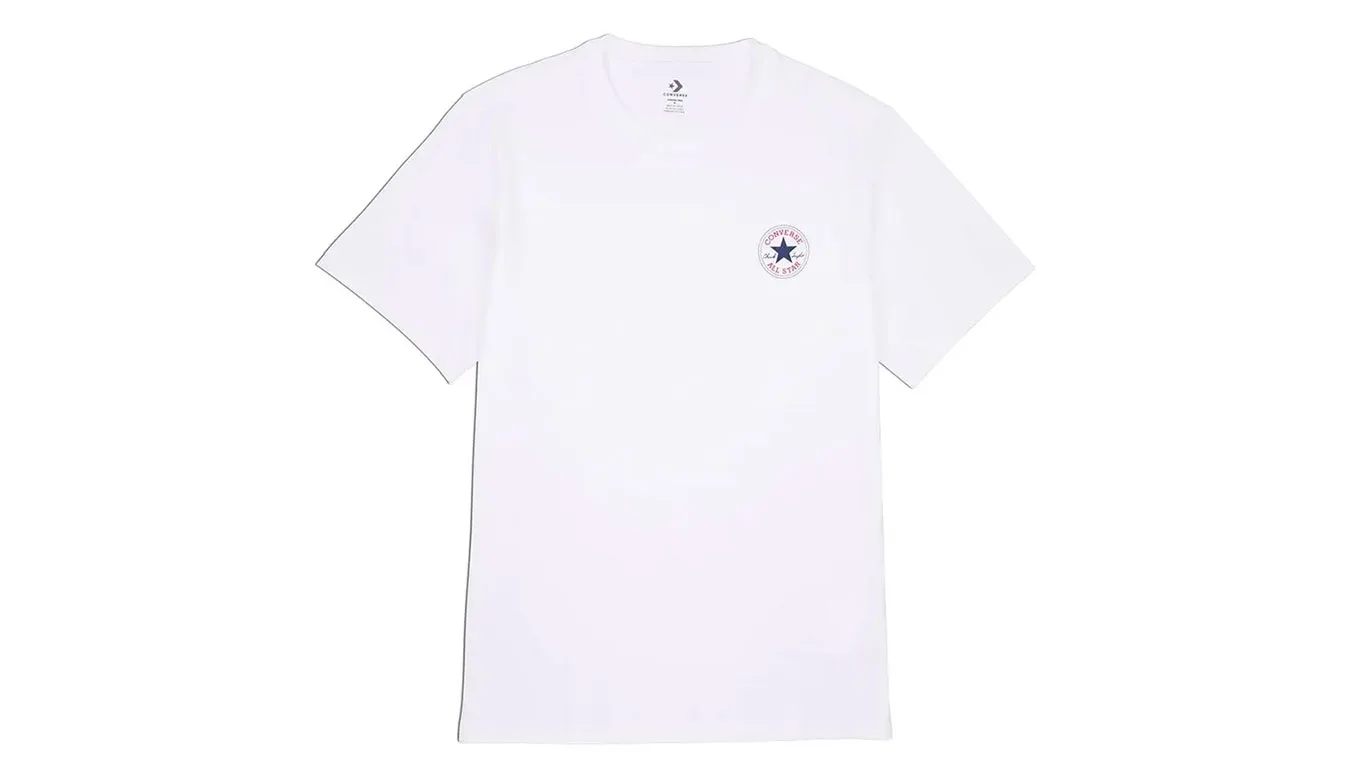 Converse Go-To Mini Patch T-Shirt White Homens - Branco - 10026565-A01-M - Size: M – Мъжки тениски