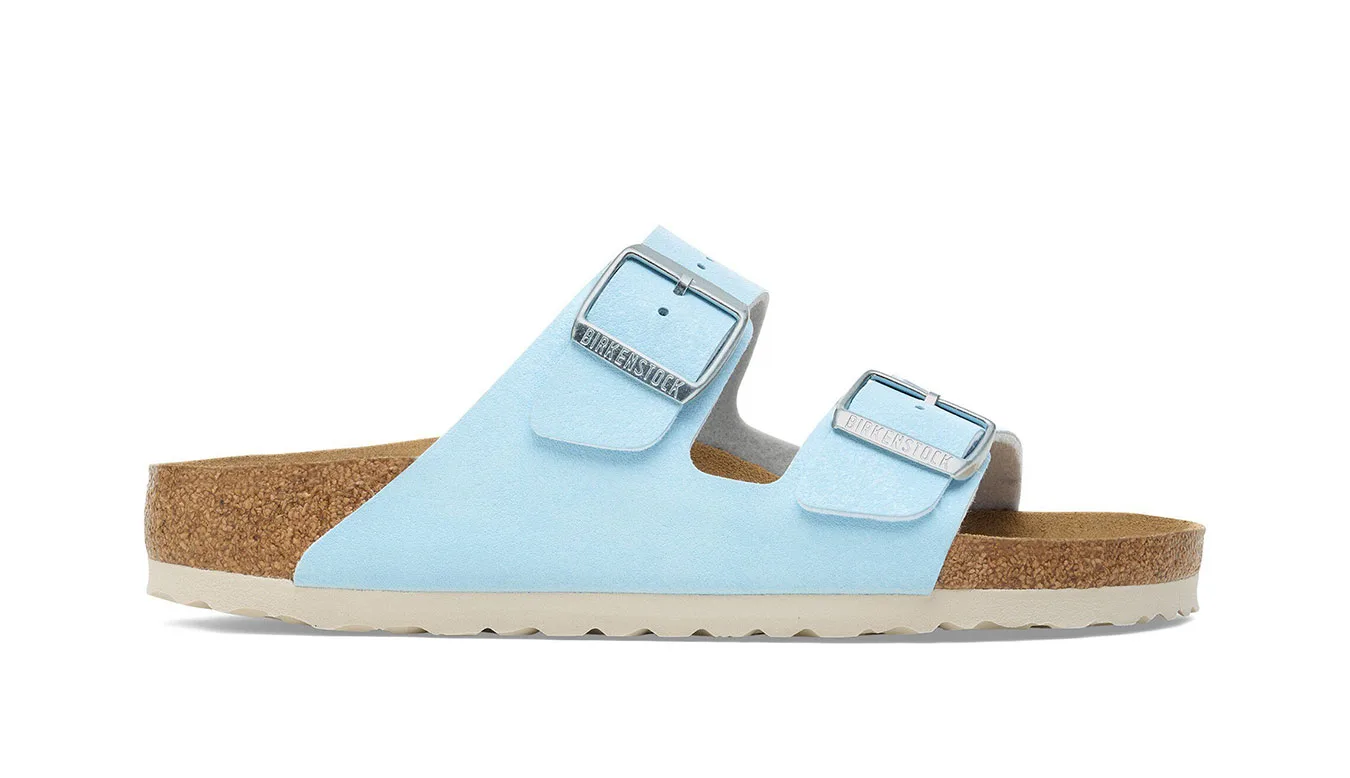 Чехли Birkenstock Arizona Birko-Flor Nubuk Narrow Fit сини – Azul – Чехли и джапанки унисекс