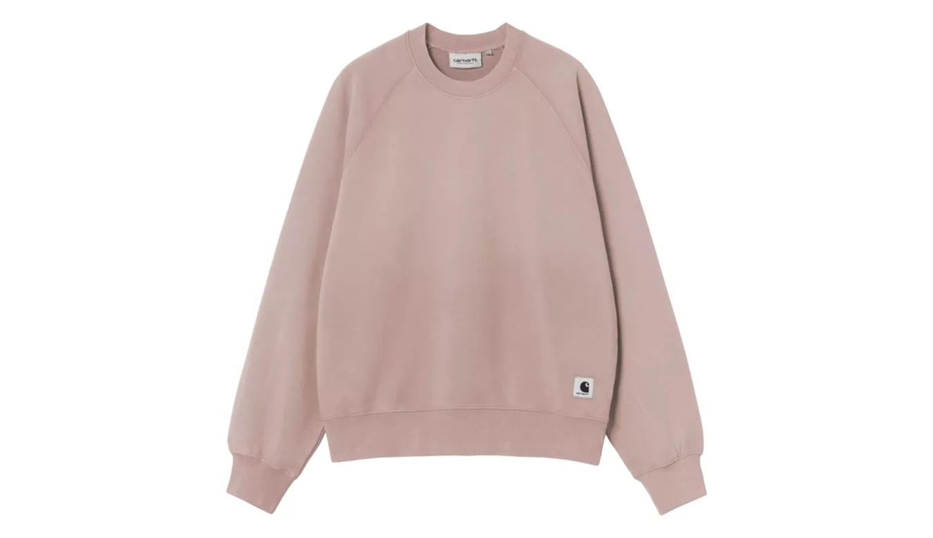 Дамски суитшърт Carhartt WIP W' Hudson кафяв – Castanho – Дамски суитшърти без цип