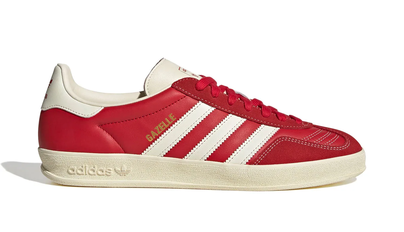 adidas Gazelle Indoor Red JQ8384 Homens - Vermelho - JQ8384-10.5 - Size: 10.5 – Спортни обувки