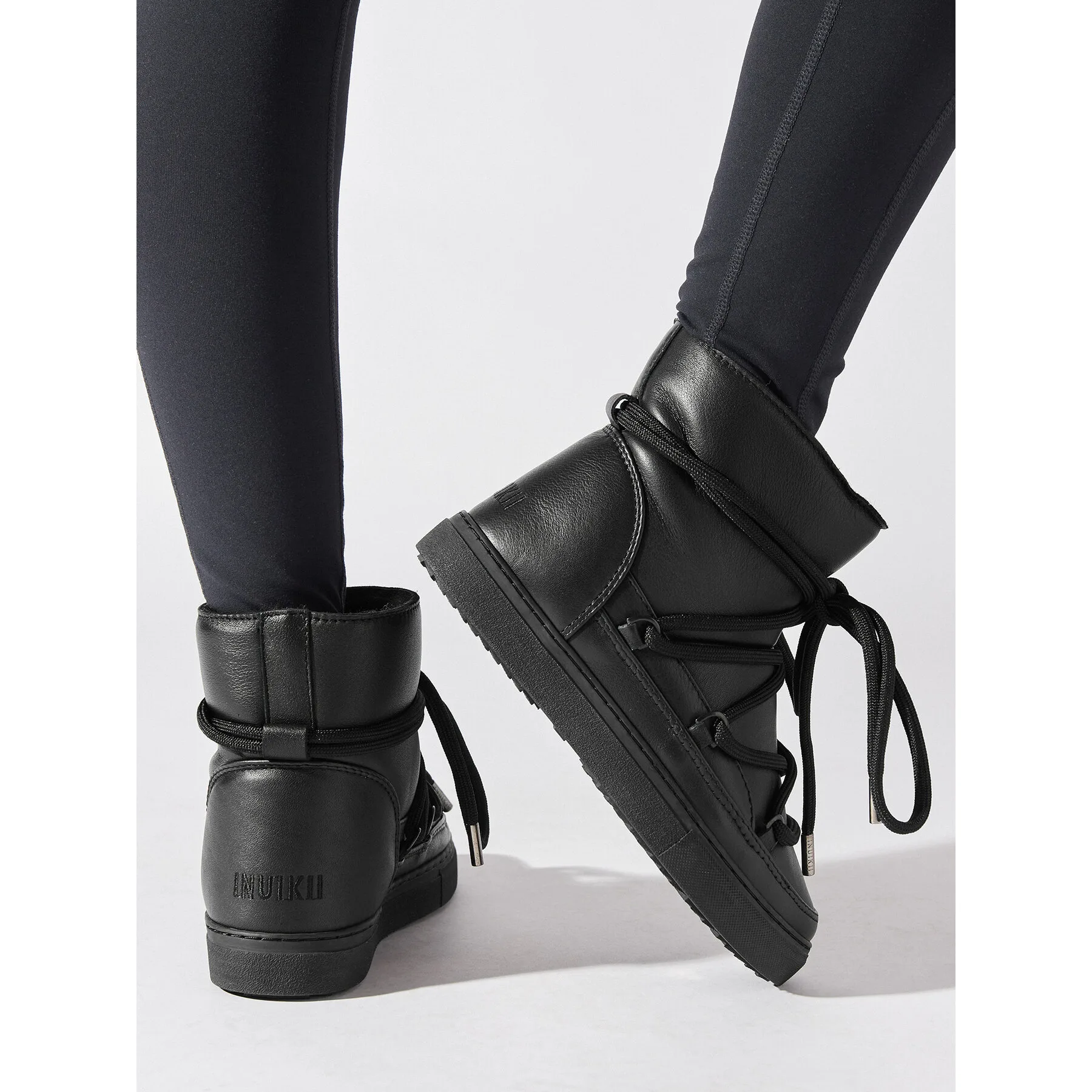 Апрески Inuikii Full Leather 75202-087 Черен – Дамски апрески