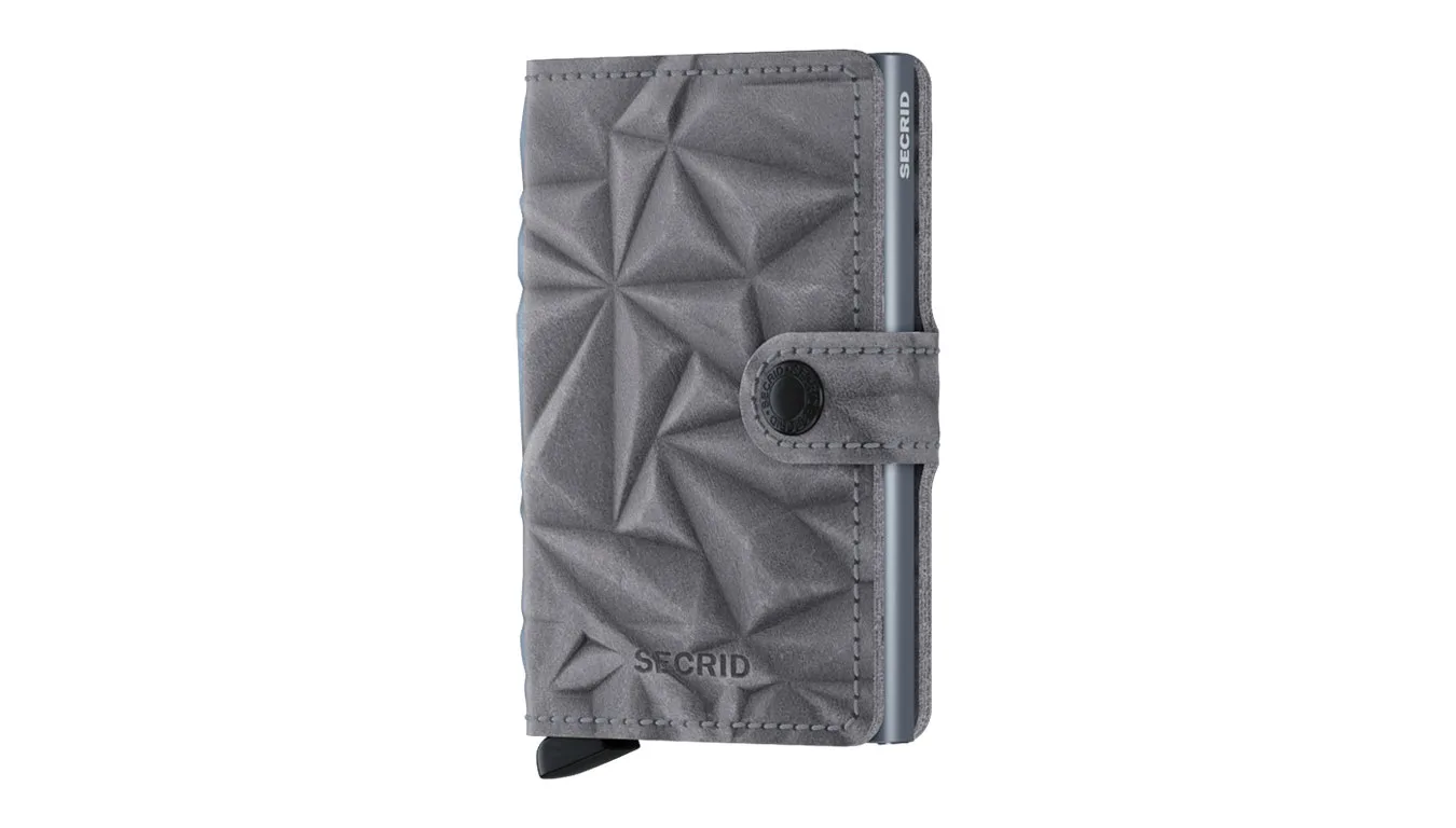 Портмоне Secrid Miniwallet Prism Stone сиво – Cinza – Мъжки портмонета