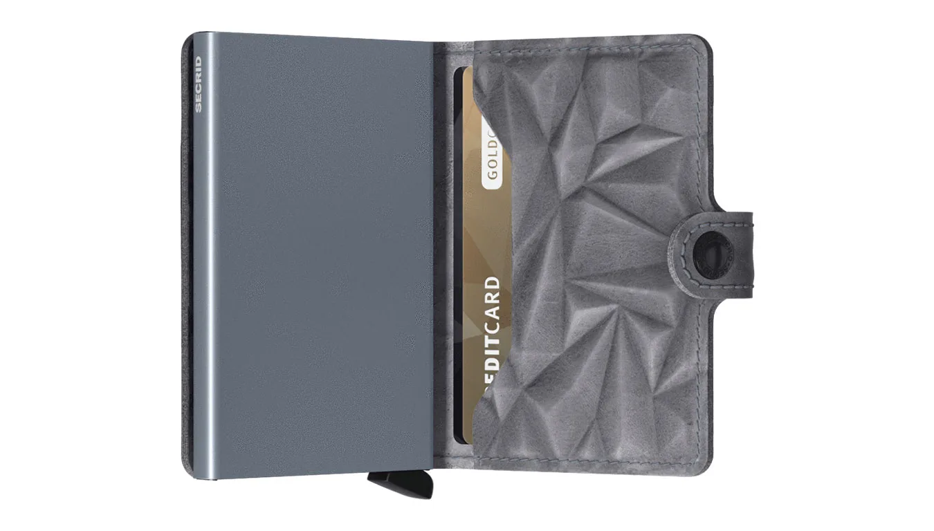 Портмоне Secrid Miniwallet Prism Stone сиво – Cinza – Мъжки портмонета