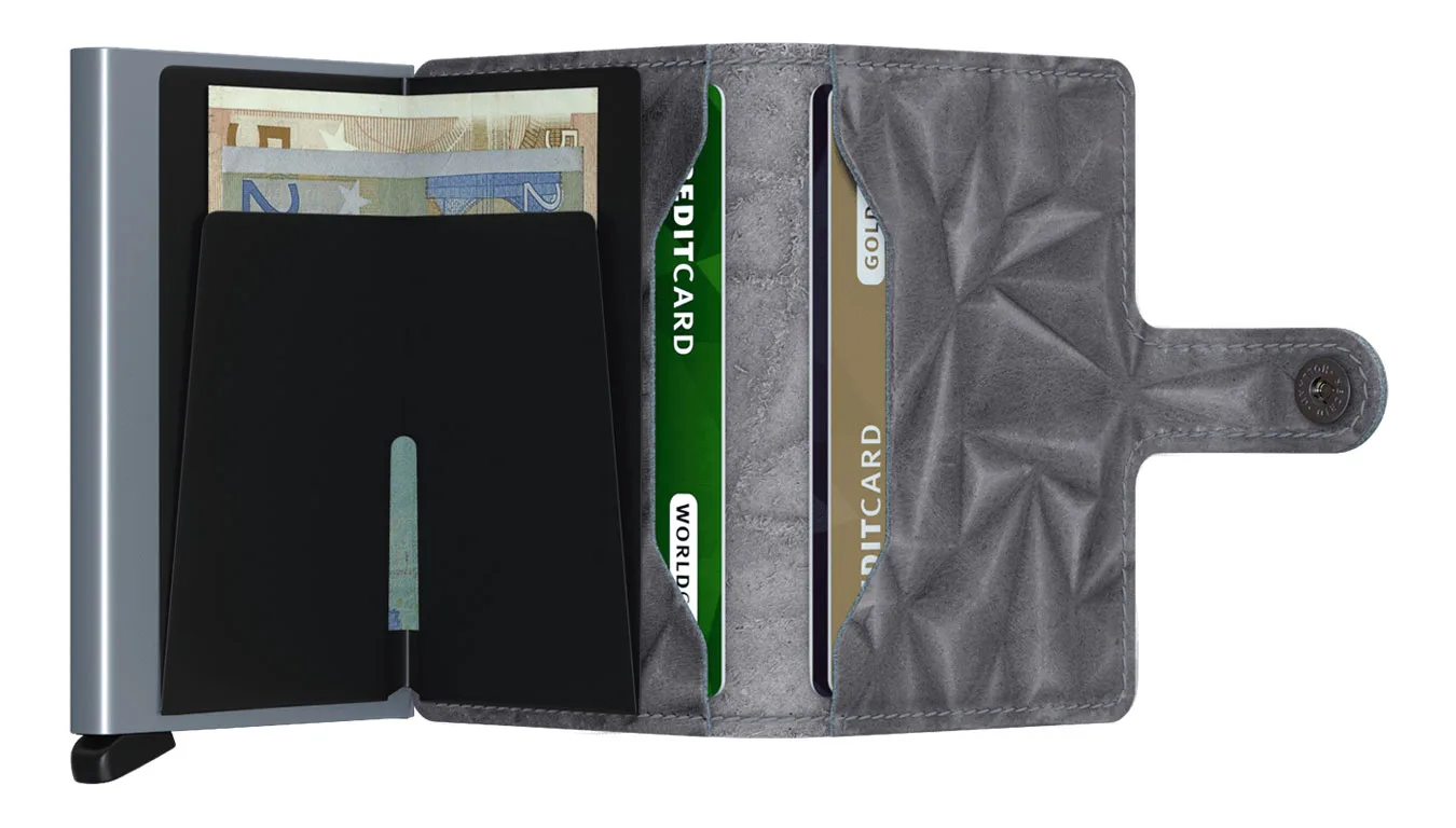 Портмоне Secrid Miniwallet Prism Stone сиво – Cinza – Мъжки портмонета
