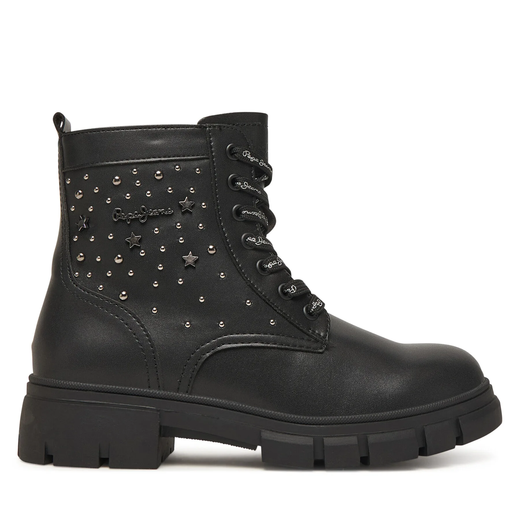 Туристически oбувки Pepe Jeans Lilli Life G PGS500008 Черен – Детски трапери и кубинки