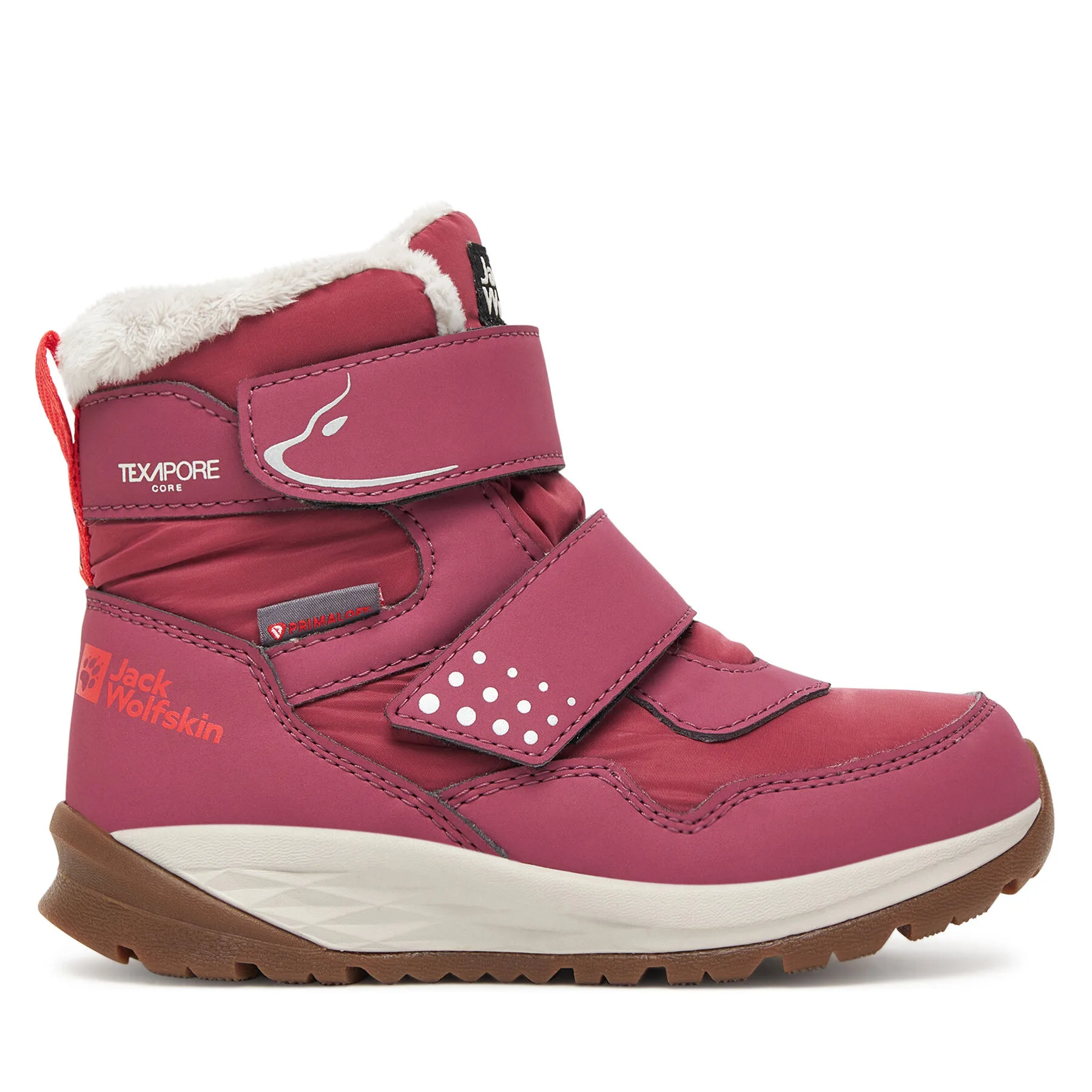 Детски апрески Jack Wolfskin Polar Bear-g Texapore Mid Vc розови – Апрески за момичета
