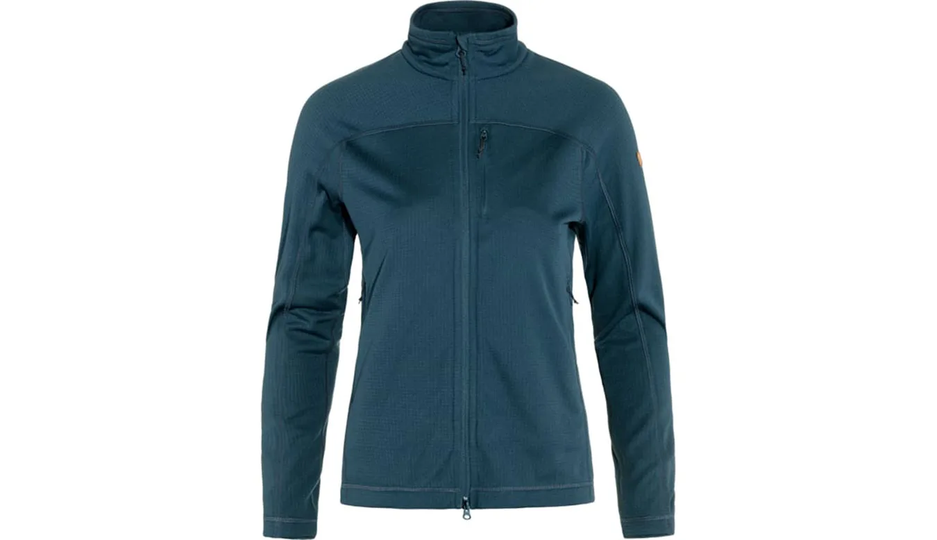 Дамско яке Fjällräven Abisko Lite Fleese синьо – Azul – Дамски преходни якета