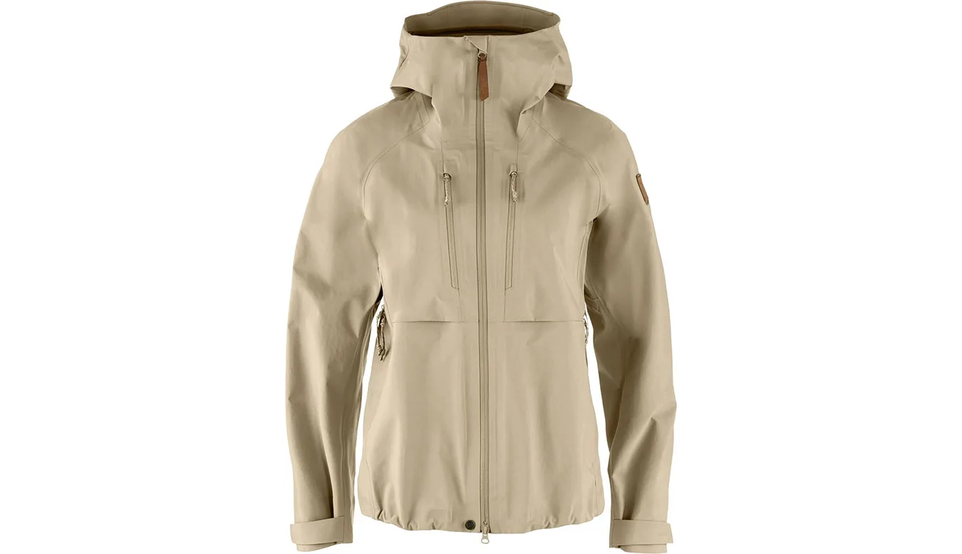 Fjällräven Keb GTX Jacket W Light Brown Mulheres - Castanho Claro - F14500177-118-XS - Size: XS – Дамски якета и палта