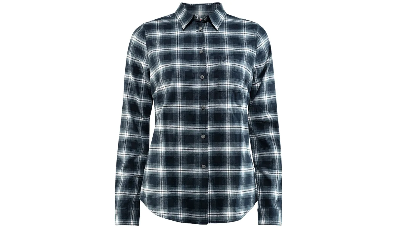 Fjällräven Övik Flannel Shirt W Mulheres - Azul - F89833-555 – Дамски ризи