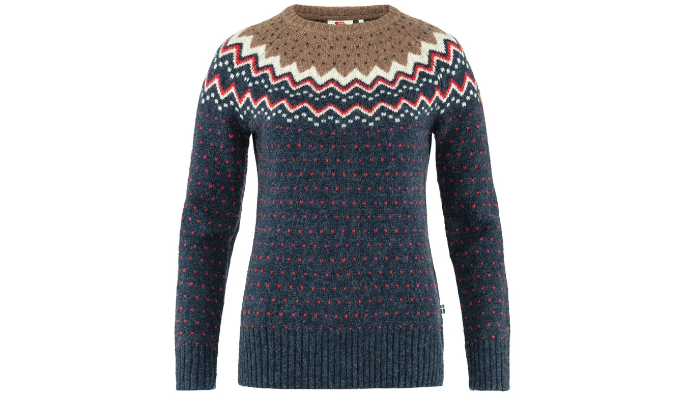 Fjällräven Övik Knit Sweater W Blue F89941-560 Mulheres - Azul - F89941-560 – Дамски худита