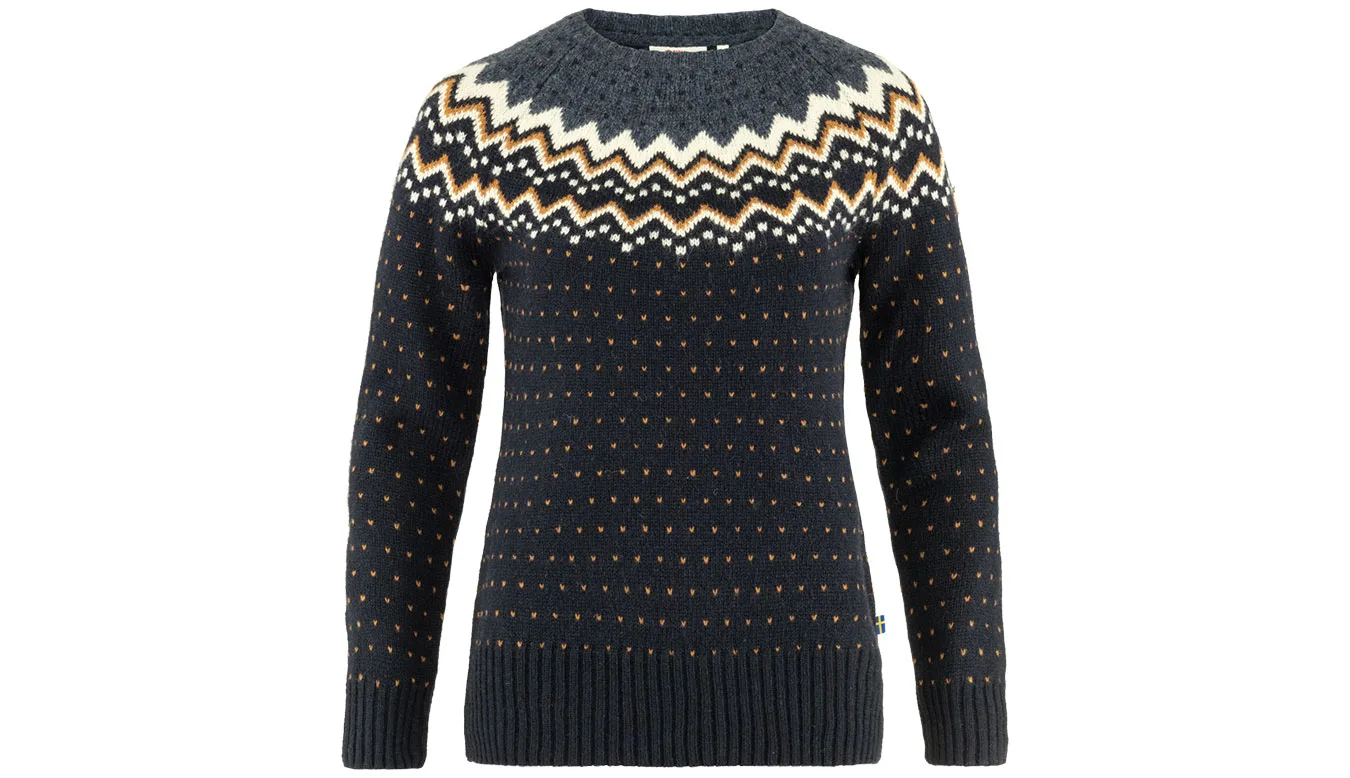 Fjällräven Övik Knit Sweater W Blue F89941-555 Mulheres - Azul - F89941-555 – Дамски худита