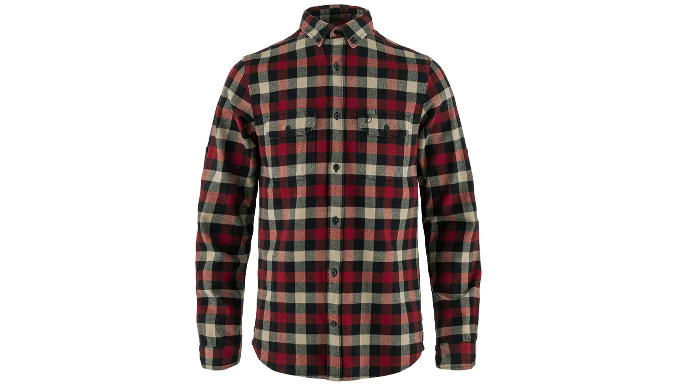 Fjällräven Skog Shirt M Red Homens - Vermelho - F81353-555-320-L - Size: L – Мъжки ризи