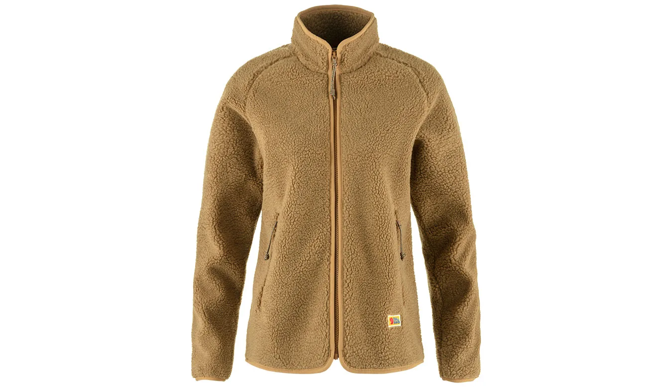 Дамски полар Fjällräven Vardag Pile кафяв – Castanho – Дамски полари