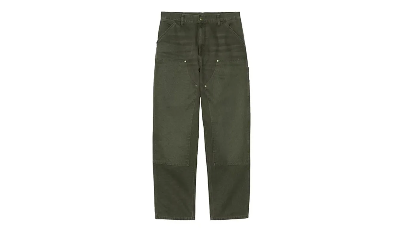 Мъжки панталон Carhartt WIP Double Knee зелен – Verde – Мъжки текстилни панталони