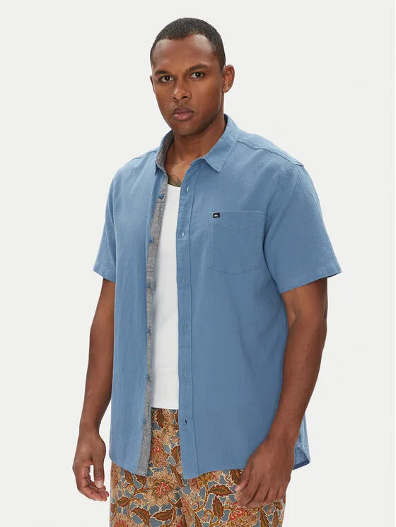 Quiksilver Риза Time Box EQYWT04622 Син Regular Fit – Дамски ежедневни ризи