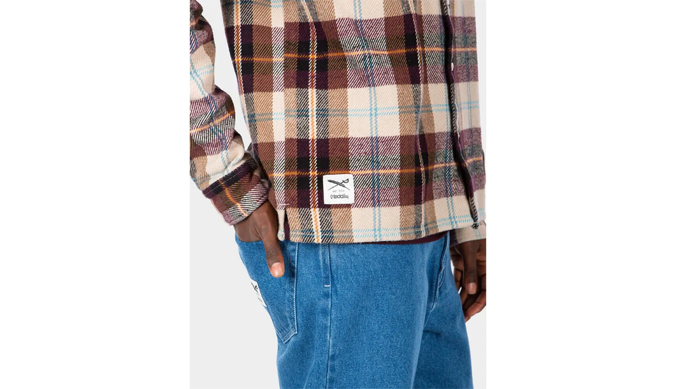 IrieDaily Chillax Lumber Shirt Homens - Castanho - 514D341-607 – Мъжки ризи