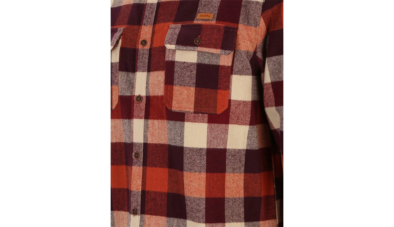 IrieDaily Lumber Fella Shirt Red Homens - Vermelho - 512D341-236-L - Size: L – Мъжки ризи