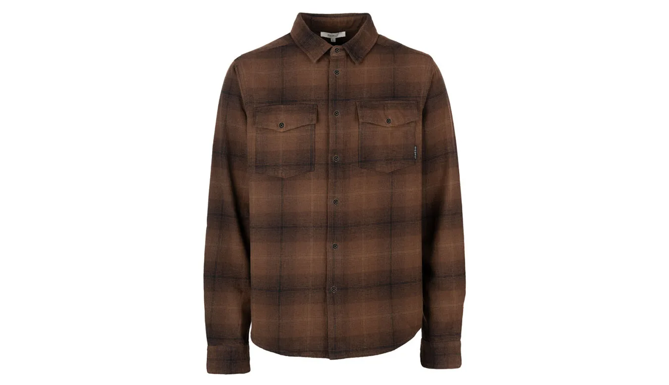 IrieDaily Rosomako Eco Shirt Homens - Castanho - 514D342-549 – Мъжки ризи