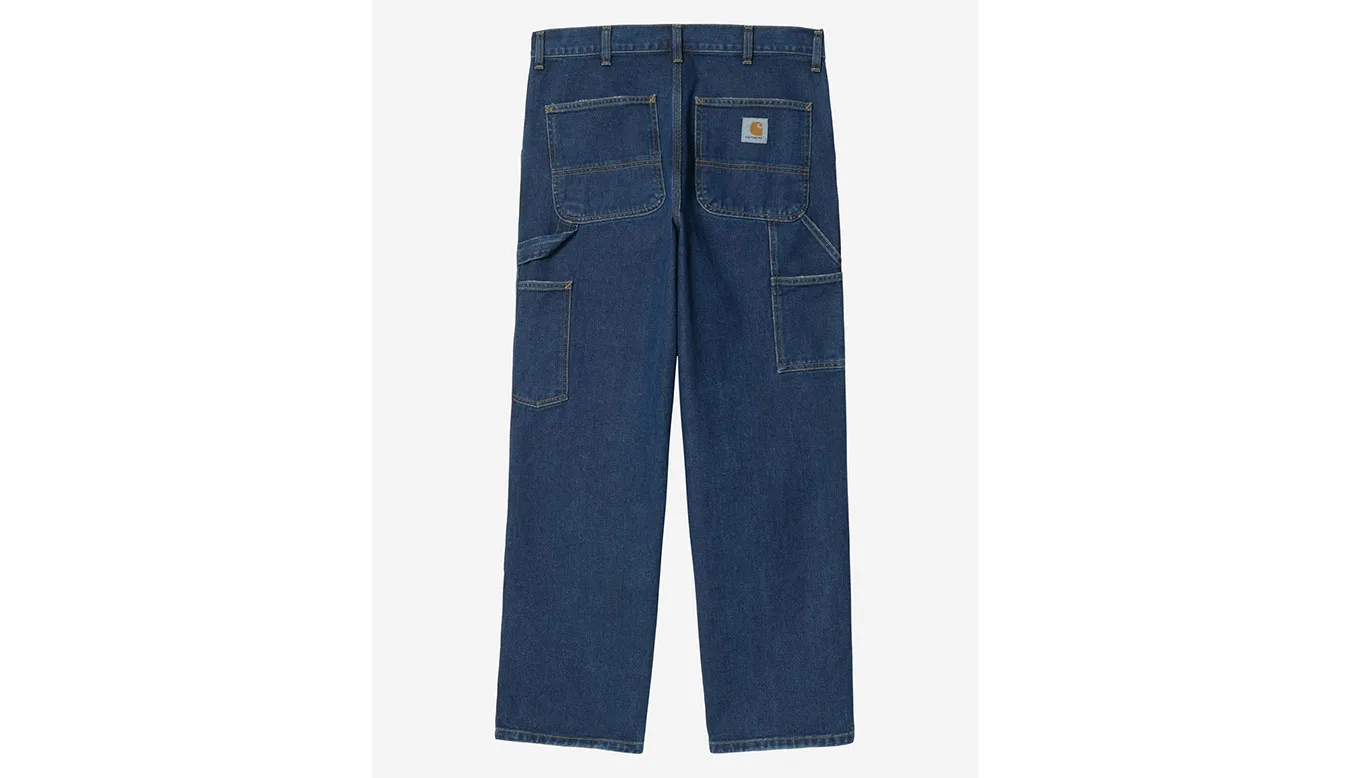 Мъжки панталон Carhartt WIP Double Knee син – Azul – Мъжки текстилни панталони