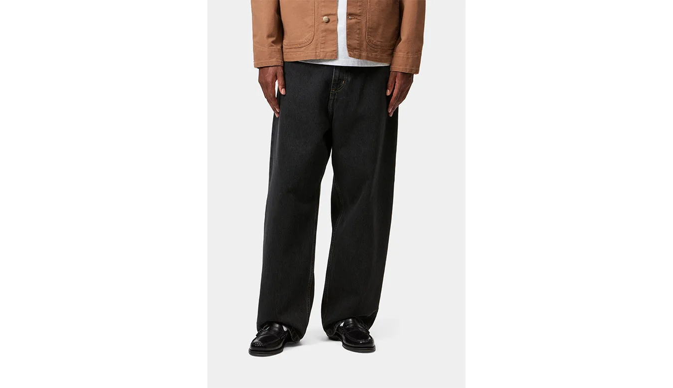 Мъжки панталон Carhartt WIP Brandon черен – Preto – Мъжки текстилни панталони