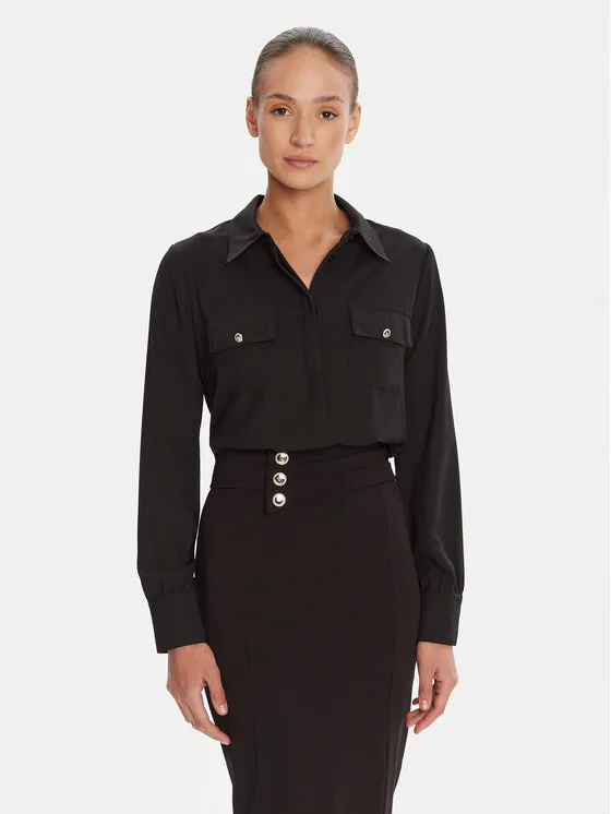 Rinascimento Риза CFC0125777003 Черен Regular Fit – Дамски ежедневни ризи